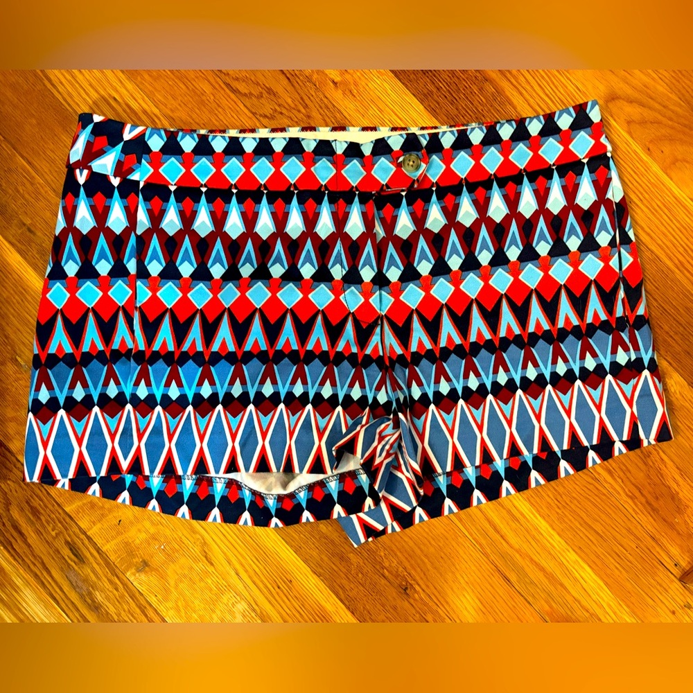 Geometric Print Shorts JCrew Factory